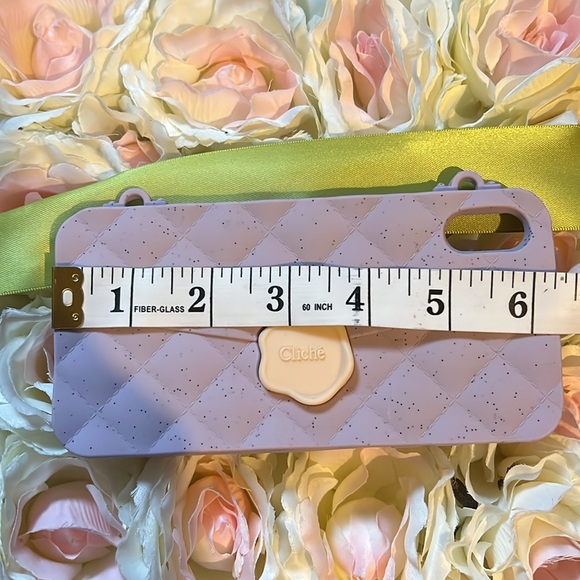 NWT IPHONE 6 5 XS - MAX SEAL STAMPED CASE (PURPLE) about 3.25” X 6.25”16cm X 8cm - Picture 7 of 10